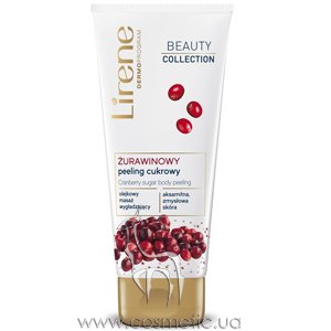 Крупноцернистый сахарный скраб для тела Клюква Lirene Sugar Body Peeling Cranberry